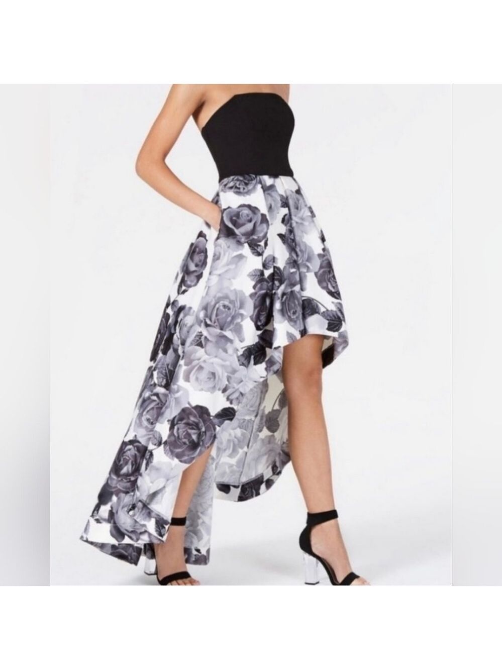 Speechless | Strapless Floral High-low Formal Dress | Size 0 - Picture 2 of 3